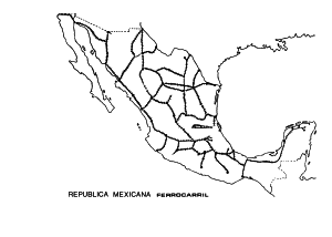 Mapa Rep Mex Ferrocarril Sin Nombres